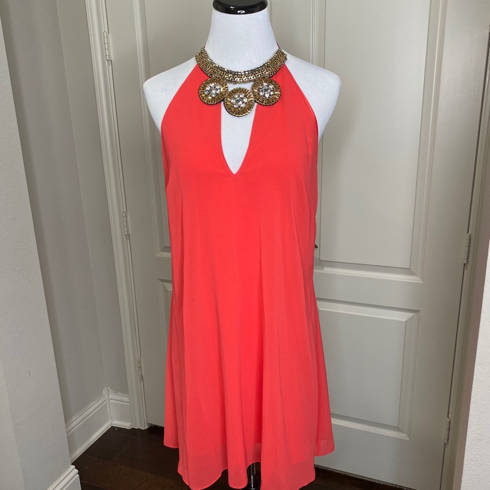 Red bebe dress